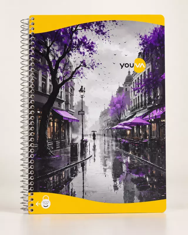 Youva Spiral Long Book 400 page Unruled 23646